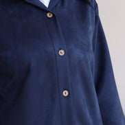 Buttoned Chamois Maxi Nafnouf – Navy