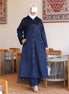 Buttoned Chamois Maxi Nafnouf – Navy