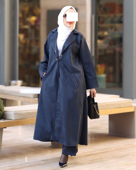 Classic Chamois Coat Set – Navy