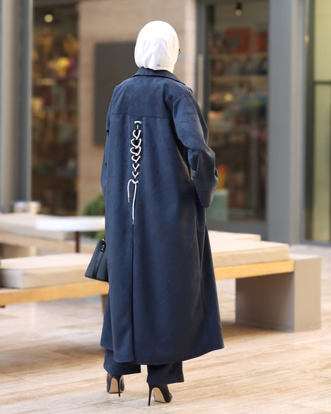 Classic Chamois Coat Set – Navy