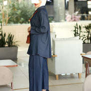 Light Denim Button Set – Deep Blue