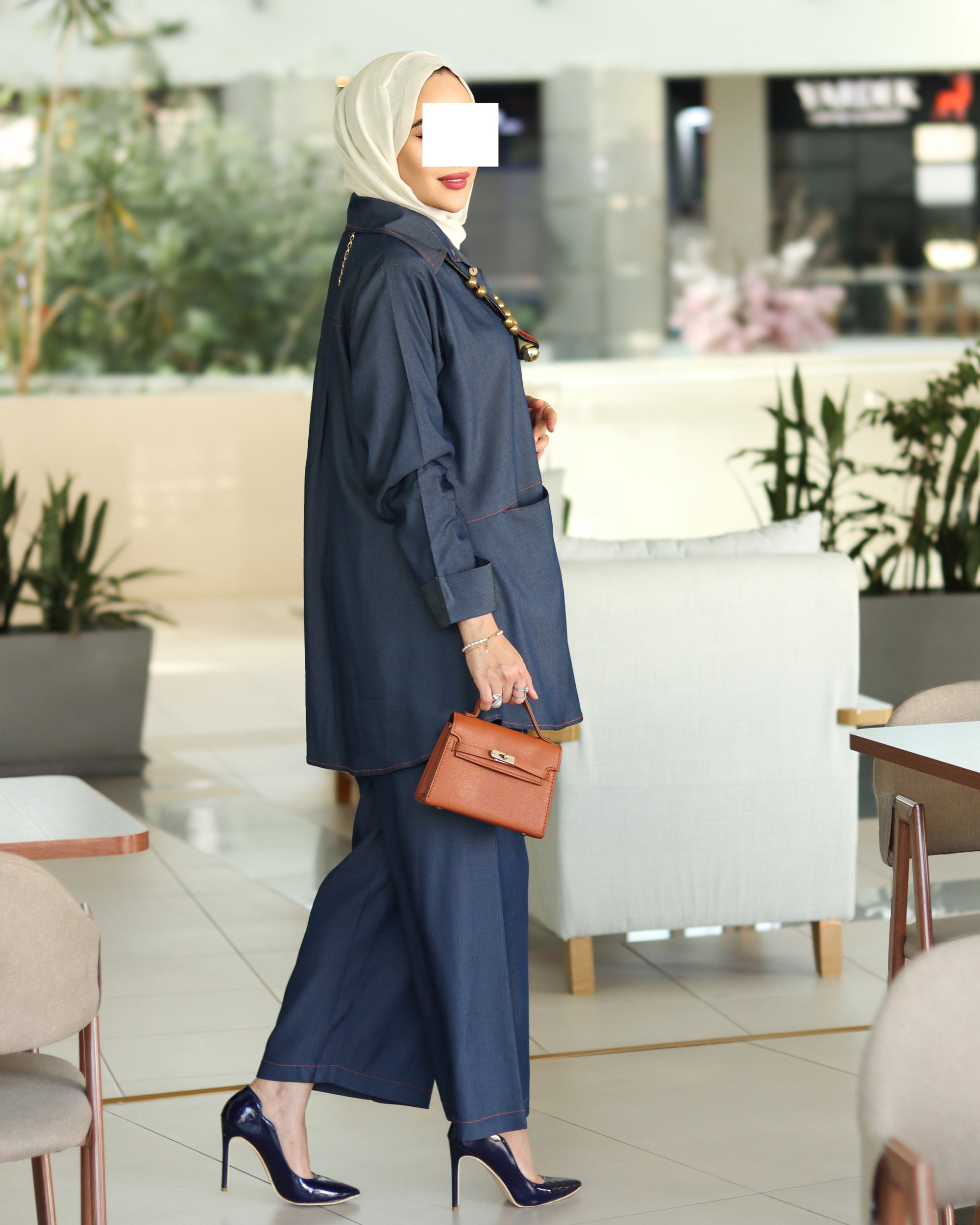 Light Denim Button Set – Deep Blue