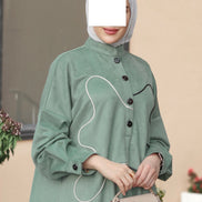 Abstract Line Chamois Nafnouf – Sage Green