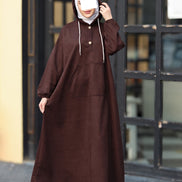 Hooded Chamois Nafnouf – Chocolate Brown