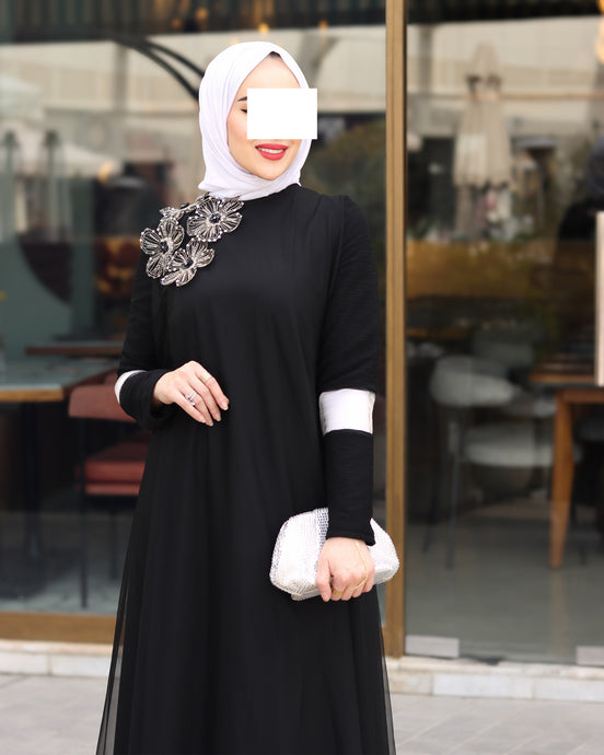 Layered Tulle Dress – Classic Black