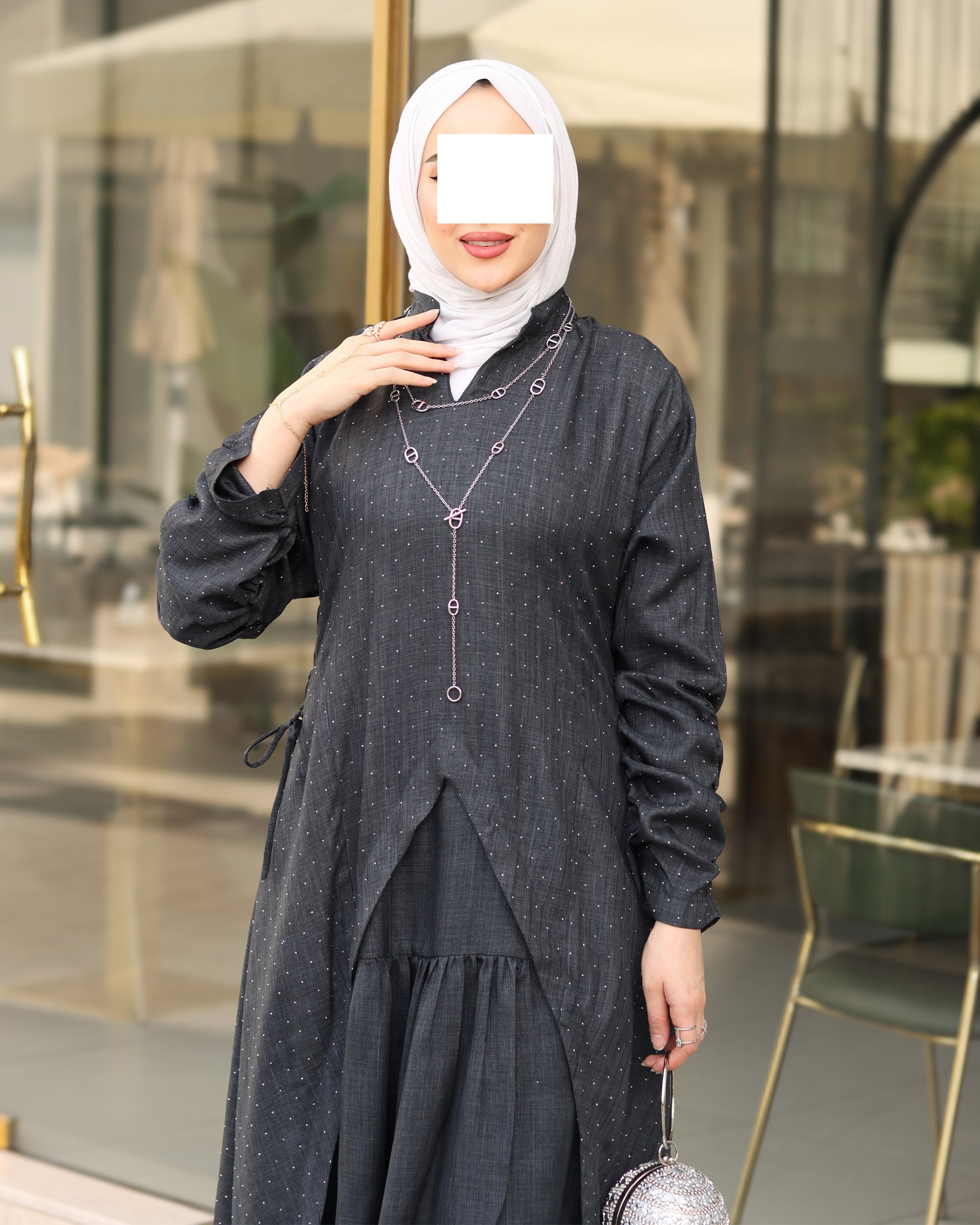 ميدنايت لينن دارا – أسود بنقاط خفيفة