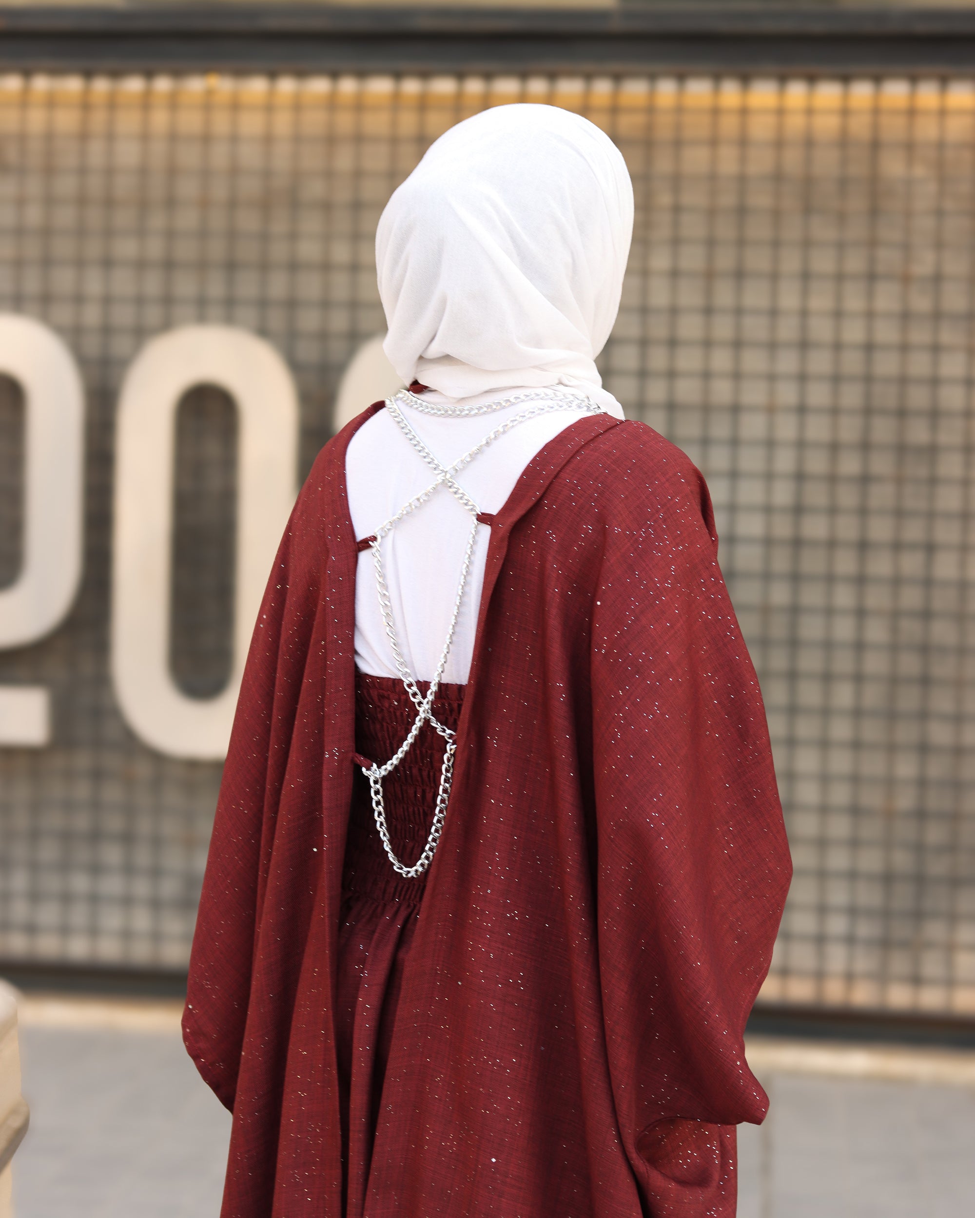 Cape Linen Daraa Set - Burgundy