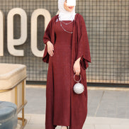 Cape Linen Daraa Set - Burgundy
