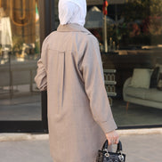 طقم قميص و بنطلون من الكتان - تابو